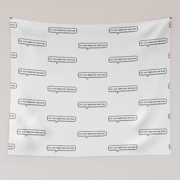 Item preview, I'm just here for the food text bubble  designed and sold by Cosmic Detour .