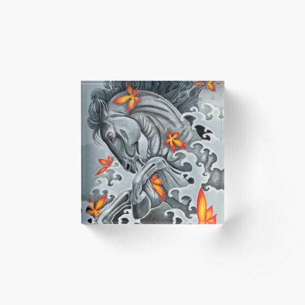 Helios Horse Acrylic Block