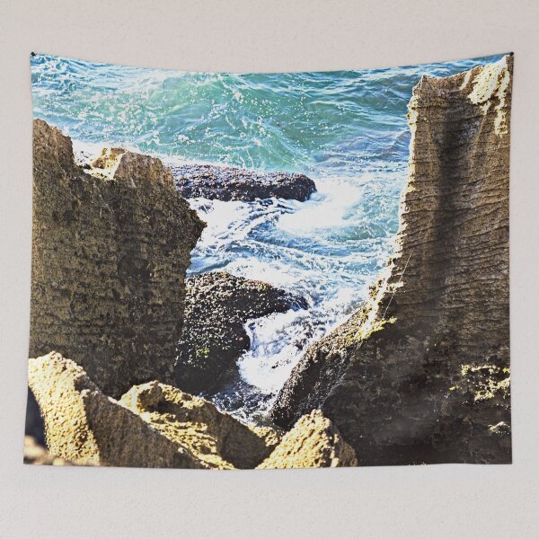Item preview, Cliffs Sea Waves Rocks Seascape designed and sold by worldways.