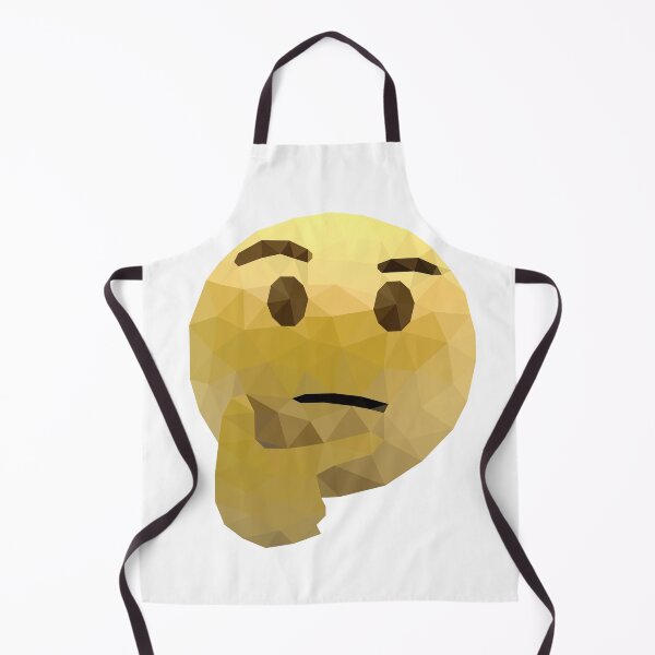 Item preview, Geometric Thinking Emoji – Thoughtful Low-Poly Art designed and sold by OrangePoly.