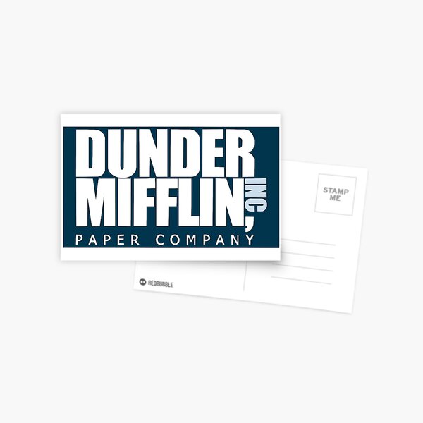 Dunder Mifflin Inc Paper Company Logo Stationery Redbubble