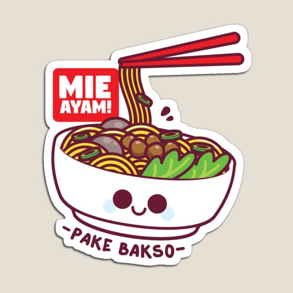 Item preview, Cute Mie Ayam - Pake Bakso designed and sold by kakayaka.