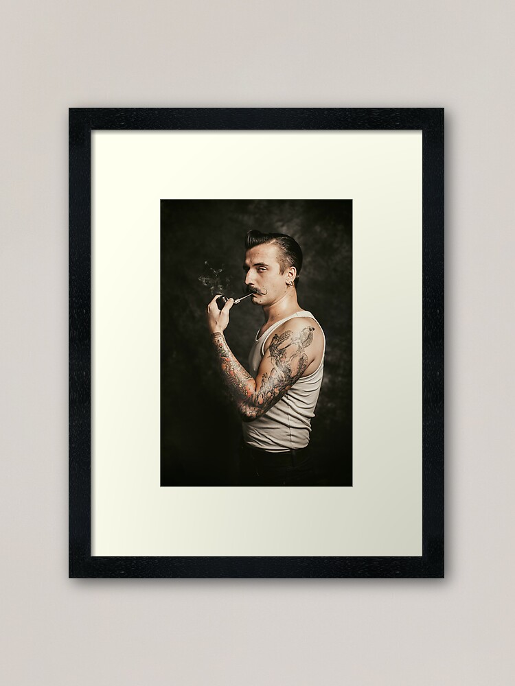 Thumbnail 1 of 7, Framed Art Print, Mustache II designed and sold by liquornoire.