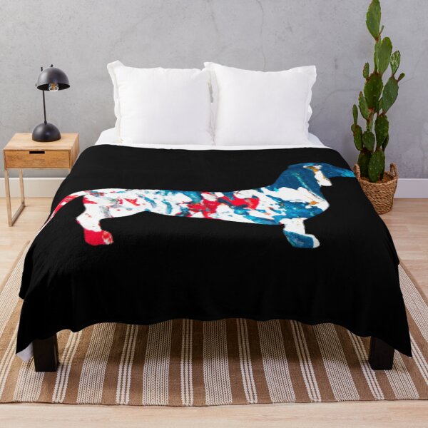 Item preview, dachshund dog silhouette colorful pattern designed and sold by cathelkav.