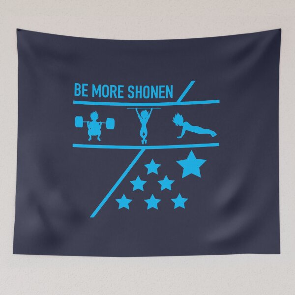 Item preview, Be More Shonen Weeb Gym Design Blue designed and sold by Be More Shonen |  Chris Minney.