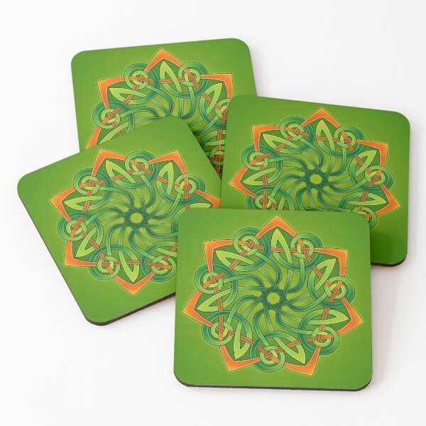 Item preview, Green and Orange Leafy designed and sold by BethWilsonArt.
