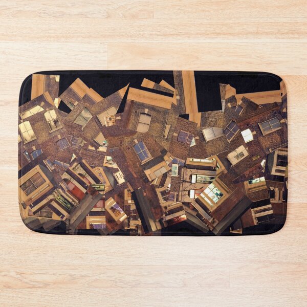 Item preview, Broken Houses Collage Modern Art designed and sold by KALEIDOSCOPE UK.