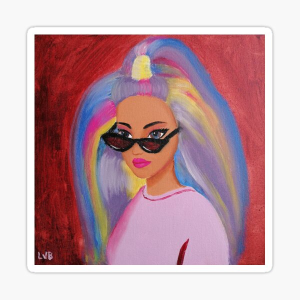 Rainbow Warrior Barbie Sticker