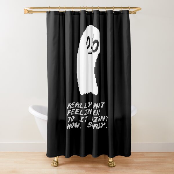 Undertale NapstablookUndertale Shower Curtain