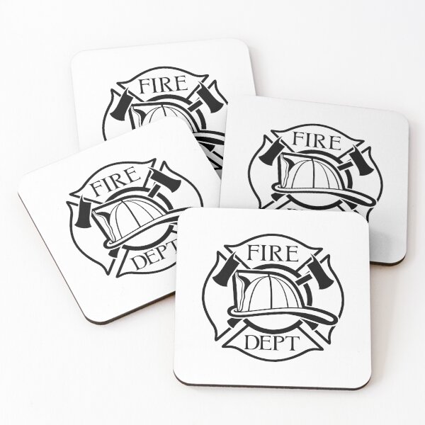 Item preview, Fire Department Firefighter Maltese Cross with Fireman Helmet and Axes designed and sold by cartattz.