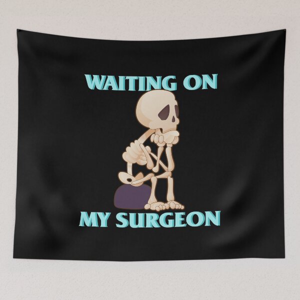 Item preview, Waiting On My Surgeon Funny Surgical Technologist Cute Skeleton Halloween Costume Gift For Scrub Tech Surgical Technician ST Women designed and sold by Sifoustore.