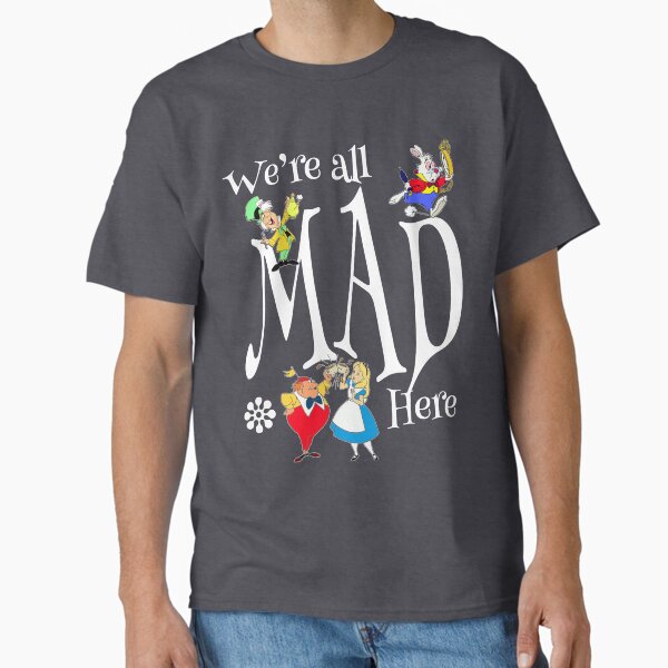 Artikel-Vorschau von Alice Mad Hatter Alle Mad Here Rabbit Tea Party Fans Vintage literarische Geschenke, designt und verkauft von TopTeeShop.