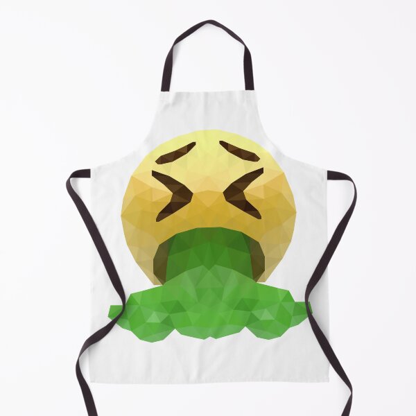 Item preview, Geometric Puke Face Emoji – Funny Low-Poly Design designed and sold by OrangePoly.