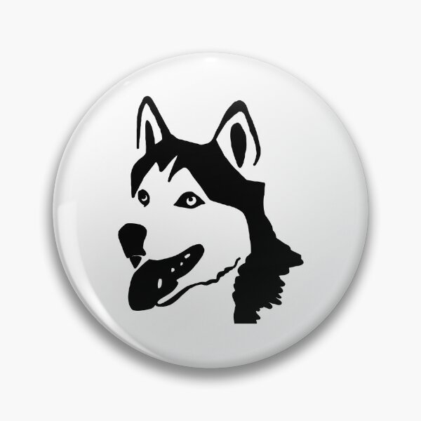 Aperçu de l'œuvre Husky minimaliste créée et vendue par Whoofster.