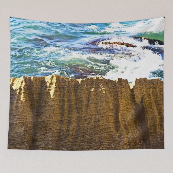 Item preview, Cliff Sea Waves Rocks Seascape designed and sold by worldways.