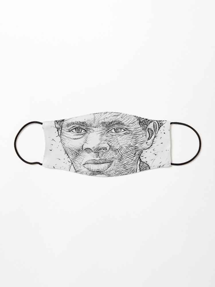 Harriet Tubman Ink Portrait 1 Mask By Lautir Redbubble