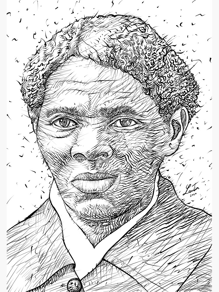 "HARRIET TUBMAN ink portrait.1" Photographic Print by lautir | Redbubble