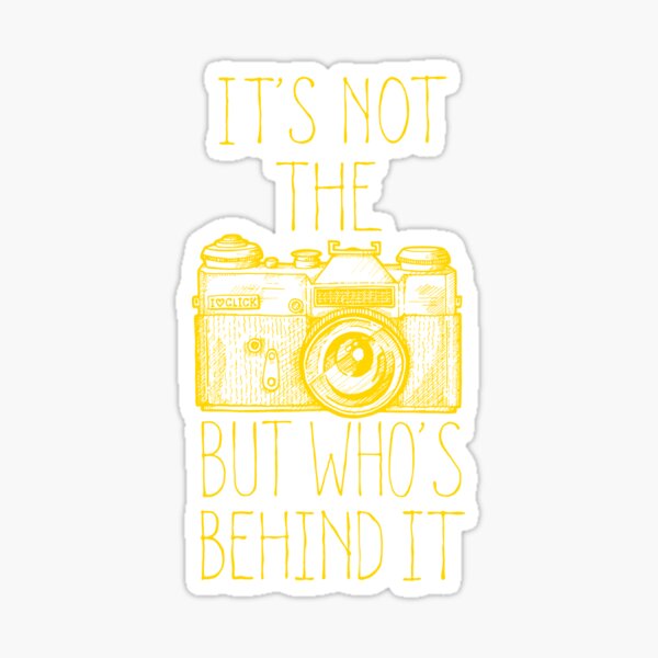 Camera yellow ink Pegatina