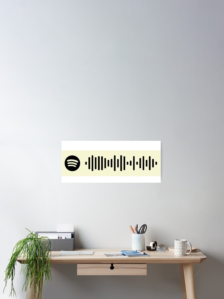 Kronleuchter Sia Scan Code Spotify Poster Von Outfitfinder Redbubble