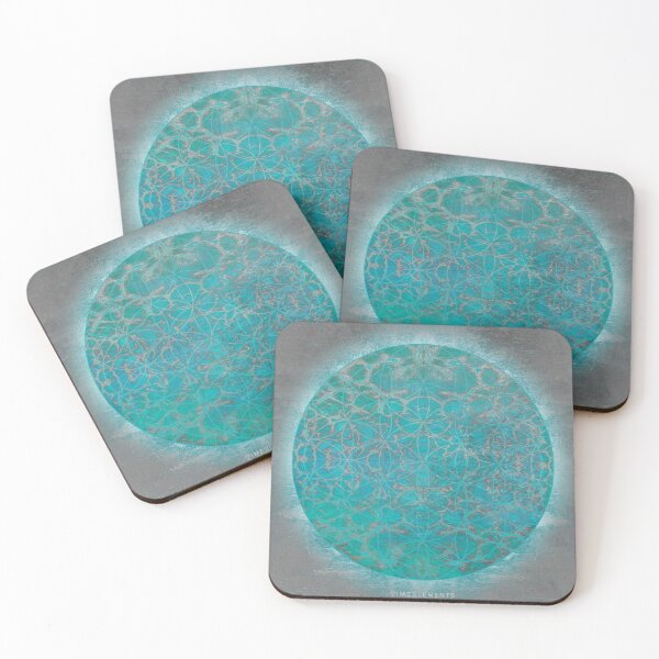 Item preview, flower of life blue aqua designed and sold by filippobassano.