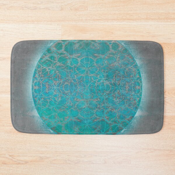 Item preview, flower of life blue aqua designed and sold by filippobassano.