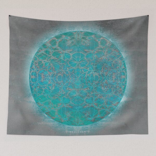 Item preview, flower of life blue aqua designed and sold by filippobassano.