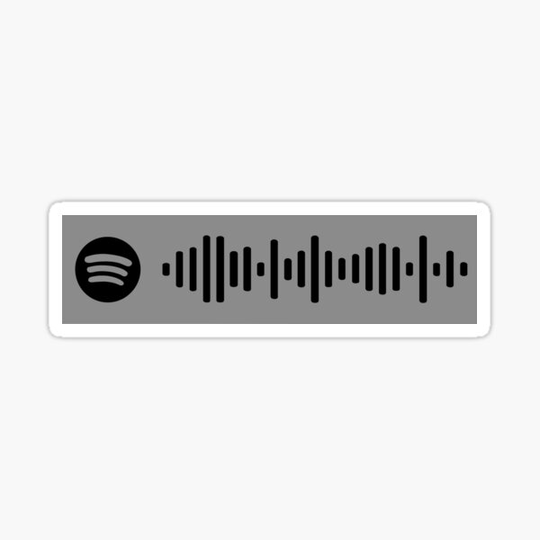 Demons Imagine Dragons Spotify Scan Code Sticker By Outfitfinder Redbubble - imagine dragons thunder roblox id code