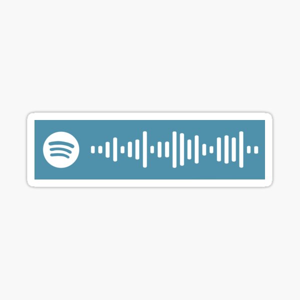 Last Christmas Wham! Spotify Scan Code Sticker
