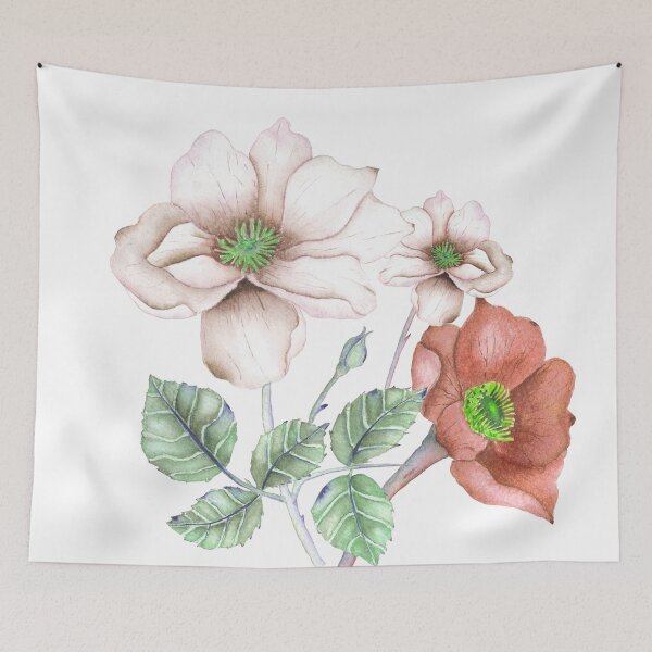 Item preview, Hellebore flower winter rose designed and sold by latiendadearyam.