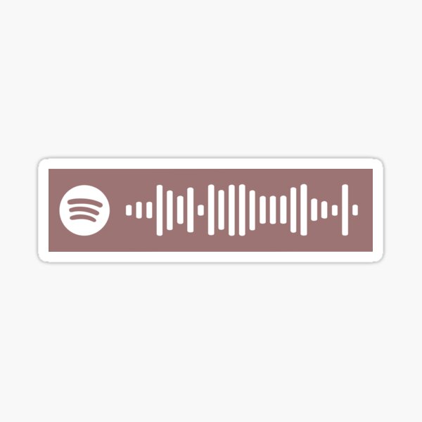 Paradise Coldplay Spotify Scan Code Sticker By Outfitfinder Redbubble - viva la vida roblox id code