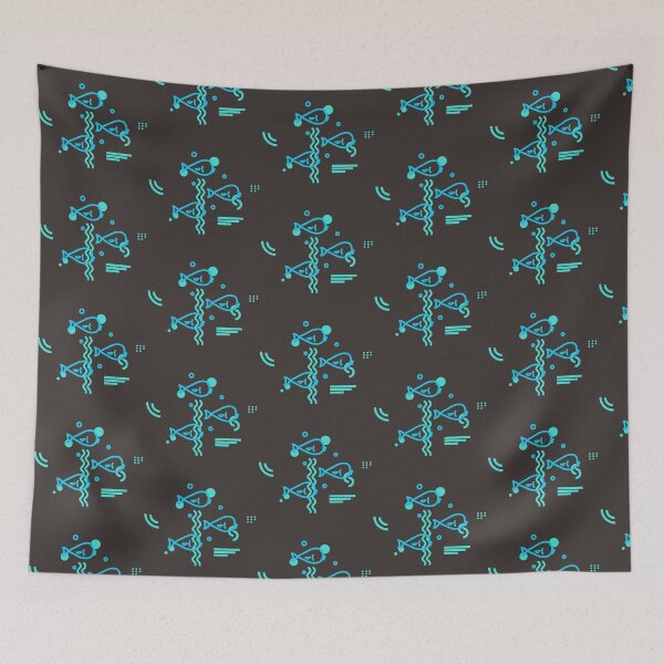 Item preview, Blue Line Fish designed and sold by vibrantyy.