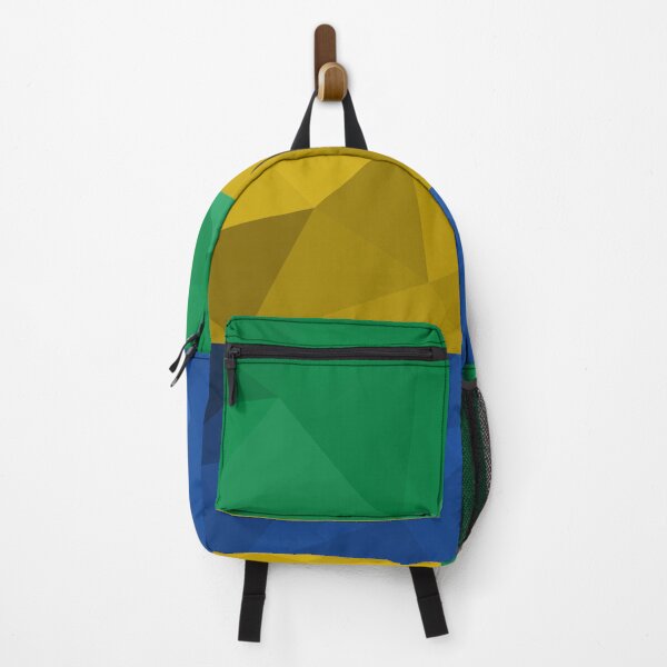 Item preview, Gabon Flag Geometric Design – Bold and Modern Art designed and sold by OrangePoly.