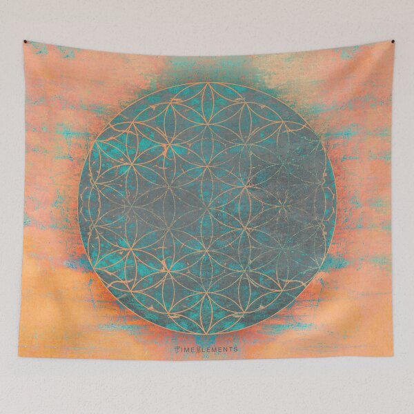 Item preview, flower of life pale orange emerald designed and sold by filippobassano.