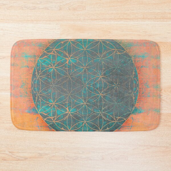 Item preview, flower of life pale orange emerald designed and sold by filippobassano.