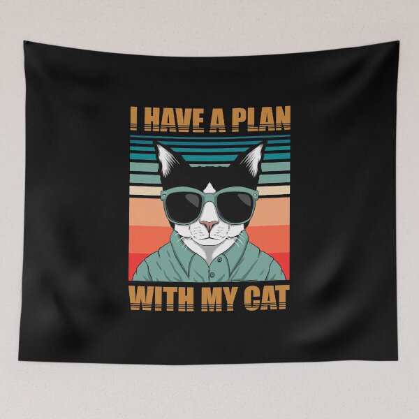 Item preview, I HAVE A PLAN WITH MY CAT DESIGN designed and sold by Picspot.