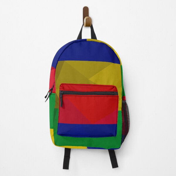 Item preview, Mauritius Flag Geometric Design – Bold and Colorful Art designed and sold by OrangePoly.