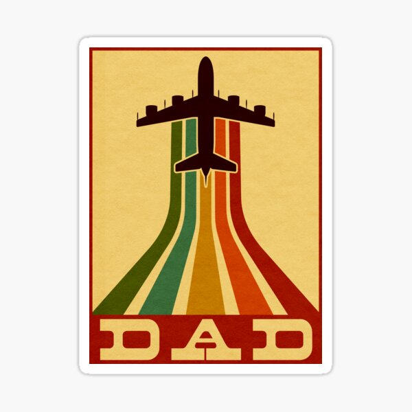 Item preview, Retro Pilot Dad Vintage Airplane Aviation Father designed and sold by perfectpresents.