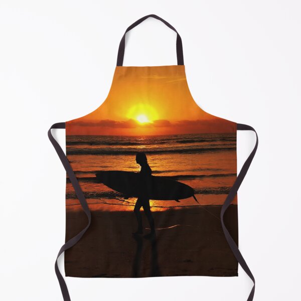 Item preview, Surfer silhouette at sunset in Bali designed and sold by baligaia.