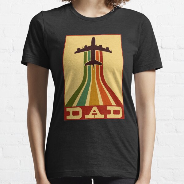 Item preview, Retro Pilot Dad Vintage Airplane Aviation Father designed and sold by perfectpresents.
