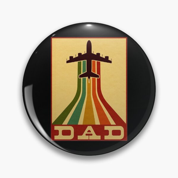 Item preview, Retro Pilot Dad Vintage Airplane Aviation Father designed and sold by perfectpresents.