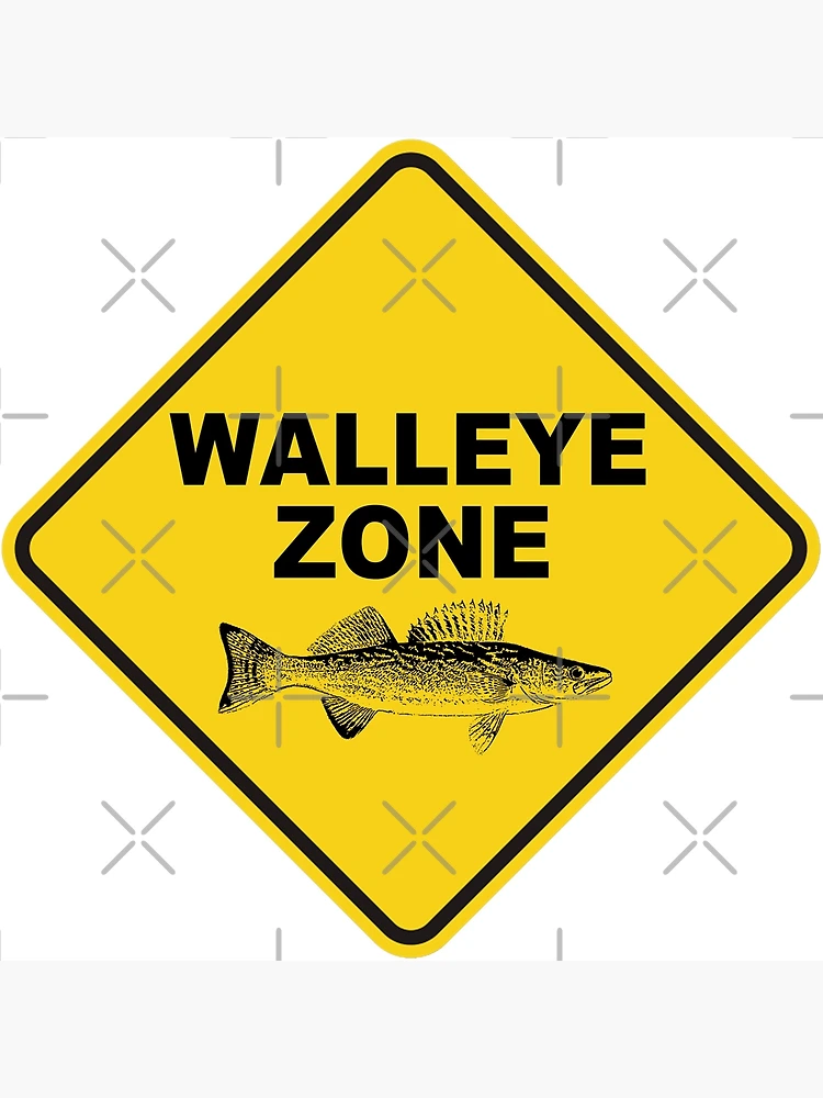 Walleye Fishing Zone Poster for Sale by esskay