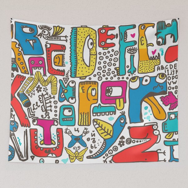 Item preview, Funky hand drawn alphabet designed and sold by Doodles.