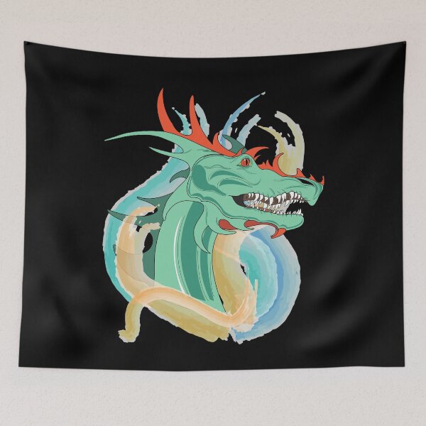 Item preview, Dragon Face and water waves  designed and sold by SGS-.
