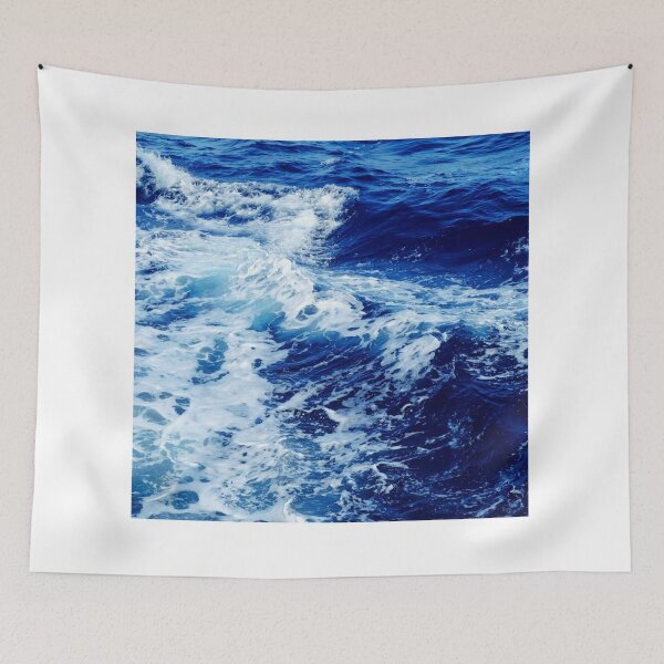Item preview, Blue ocean waves designed and sold by rose23311.