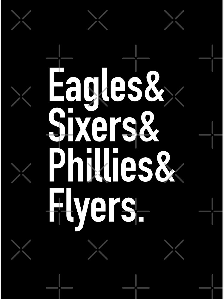 Philadelphia Sports Teams Red Poster, Philadelphia Eagles, Flyers, 76ers,  Phillies, gift