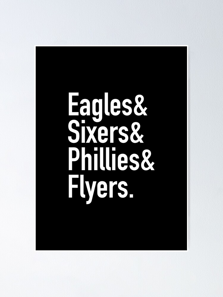 Philadelphia Sports Teams Poster, Philadelphia Eagles, Flyers