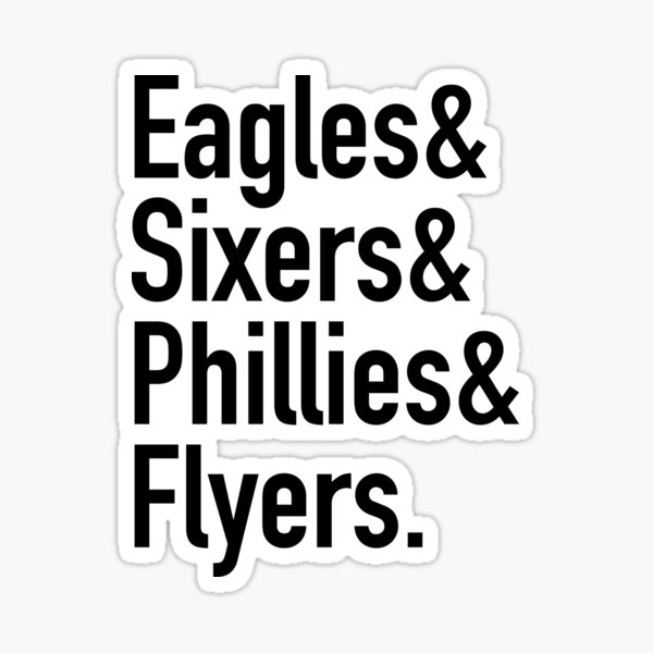 Philadelphia Circle Logo Sport Teams Phillies Eagles Flyers 76ers