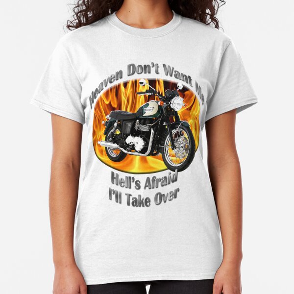 Chemise Bonneville T100 Dessin Moto Moto Motard T Shirt Cadeau D Anniversaire Hauts Chemises Et T Shirts Pour Femme