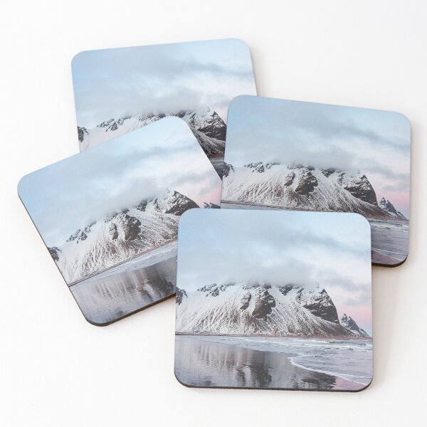 Item preview, Vestrahorn Mountains by the Black Sand Beach in East Iceland Winter Photography designed and sold by Danny Wanders.