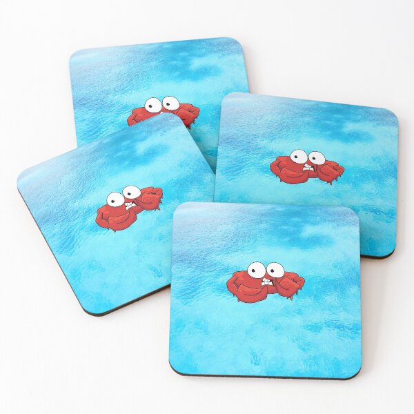 Item preview, Red Funny Crab in Blue Ocean Water designed and sold by PacificStreams.